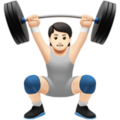 Person Lifting Weights Emoji Apple