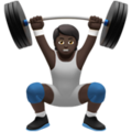 Person Lifting Weights Emoji Apple