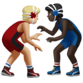 Men Wrestling Emoji Apple