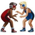 Men Wrestling Emoji Apple