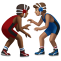 Men Wrestling Emoji Apple