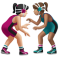 Women Wrestling Emoji Apple