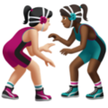 Women Wrestling Emoji Apple