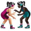 Women Wrestling Emoji Apple