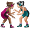 Women Wrestling Emoji Apple