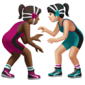 Women Wrestling Emoji Apple