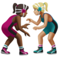 Women Wrestling Emoji Apple