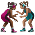 Women Wrestling Emoji Apple
