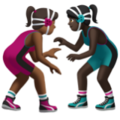 Women Wrestling Emoji Apple