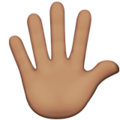 Hand With Fingers Splayed Emoji Apple