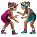 Women Wrestling Emoji Apple