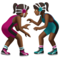Women Wrestling Emoji Apple