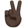 Victory Hand Emoji Apple