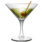 Cocktail Glass Emoji Apple