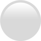 White Circle Emoji Apple