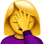 Woman Facepalming Emoji Apple