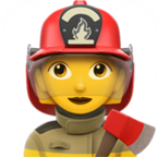 Woman Firefighter Emoji Apple