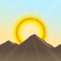 Sunrise Over Mountains Emoji Emojidex