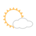 Sun Behind Small Cloud Emoji Emojidex