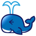 Spouting Whale Emoji Emojidex