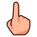 Backhand Index Pointing Up Emoji Emojidex