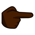 Backhand Index Pointing Right Emoji Emojidex