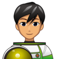 Man Astronaut Emoji Emojidex