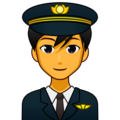Man Pilot Emoji Emojidex