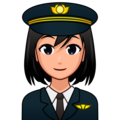 Woman Pilot Emoji Emojidex