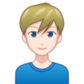 Man Blond Hair Emoji Emojidex