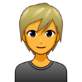 Person Blond Hair Emoji Emojidex