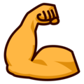 Flexed Biceps Emoji Emojidex