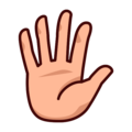 Hand With Fingers Splayed Emoji Emojidex