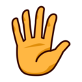 Hand With Fingers Splayed Emoji Emojidex