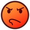 Pouting Face Emoji Emojidex