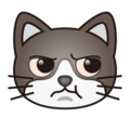 Pouting Cat Emoji Emojidex