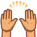 Raising Hands Emoji Emojidex
