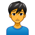 Man Frowning Emoji Emojidex