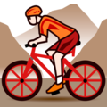 Person Mountain Biking Emoji Emojidex