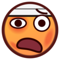 Face With Head Bandage Emoji Emojidex