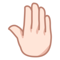 Raised Back Of Hand Emoji Emojidex