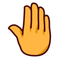 Raised Back Of Hand Emoji Emojidex
