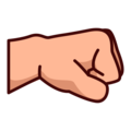 Right Facing Fist Emoji Emojidex
