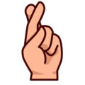 Crossed Fingers Emoji Emojidex