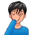 Man Facepalming Emoji Emojidex