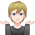 Person Shrugging Emoji Emojidex