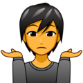 Person Shrugging Emoji Emojidex