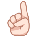 Index Pointing Up Emoji Emojidex