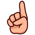 Index Pointing Up Emoji Emojidex