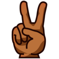 Victory Hand Emoji Emojidex